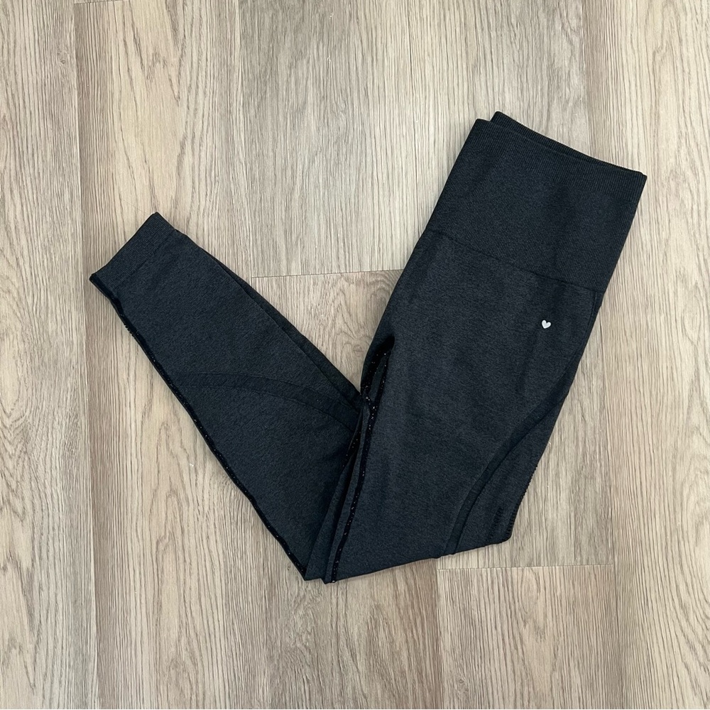 Love Fitness Allure Seamless Leggings Charcoal Gray Size Large